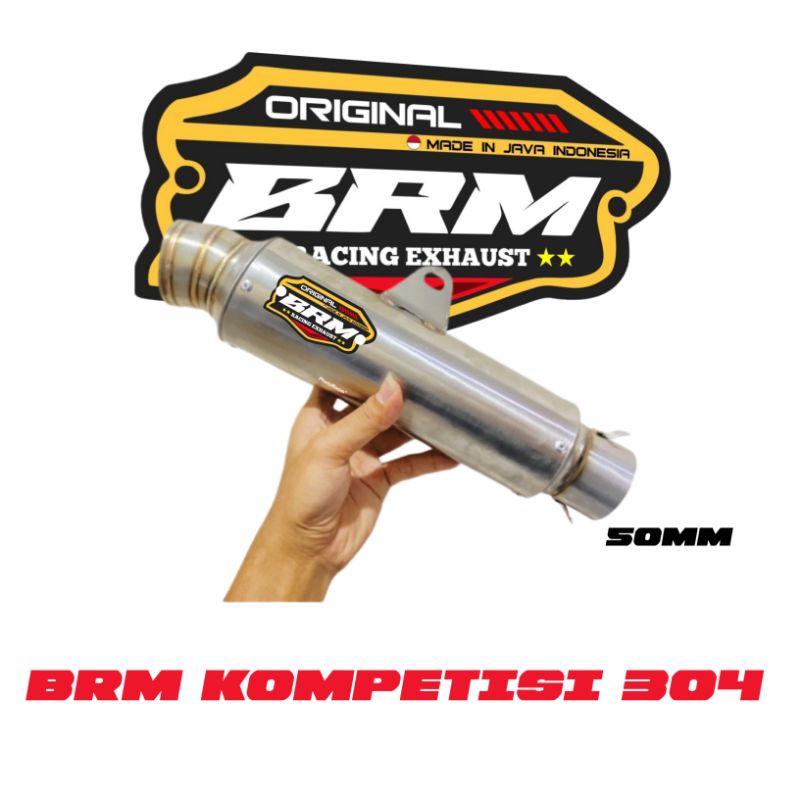 Knalpot BRM Kompetisi 304 Original Brm