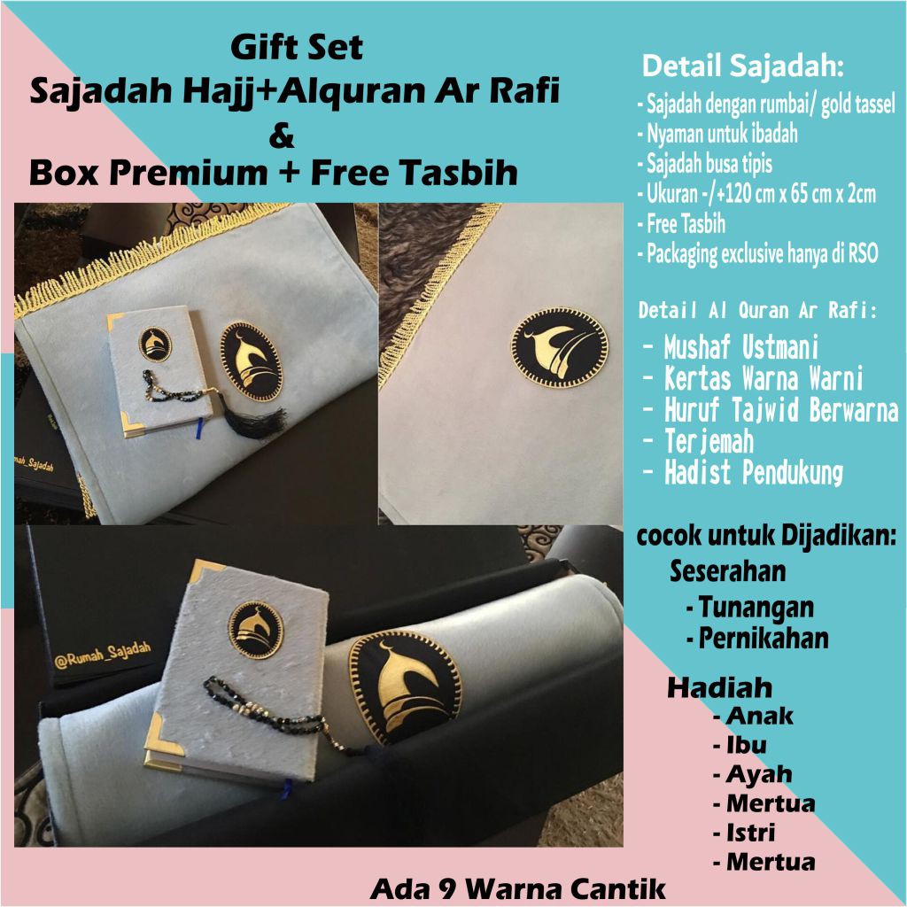Sajadah Busa Tebal Empuk Halus Premium Sejadah Sajjada Exclusive Mewah Sultan