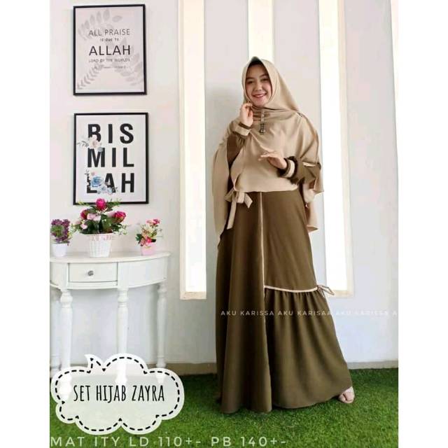 Gamis set hijab zayra