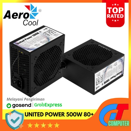 Aerocool United Power 500W - 500 Watt 80 PLUS White Gaming PSU