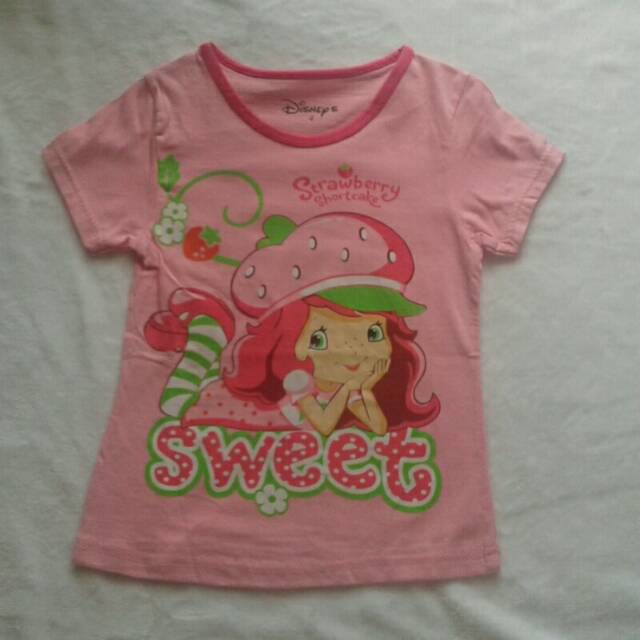 Kaos Strawberry Shortcake Pink