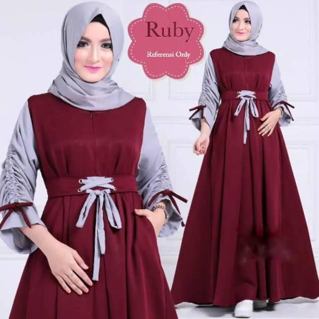 Baju murah gamis rubi L