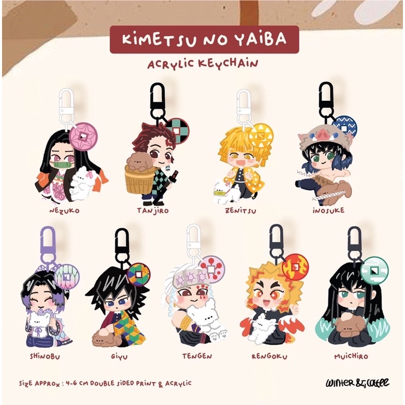 KIMETSU NO YAIBA / DEMON SLAYER ACRYLIC KEYCHAIN