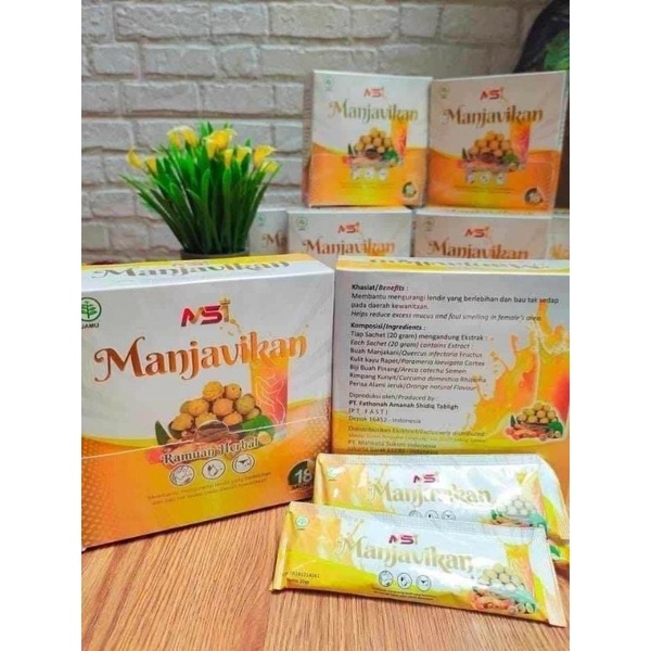 0Manjavikan MSI1 Kemasan 1 Sachet Isi 20gram Original Asli Kemasan Terbaru