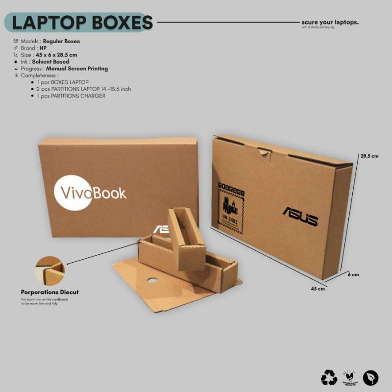 

Kardus Dus Box Kotak Tempat Laptop Asus Vivobook 1