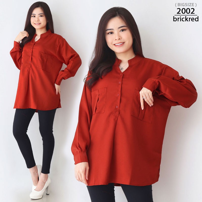 ARENA - Kemeja Wanita Jumbo Vneck