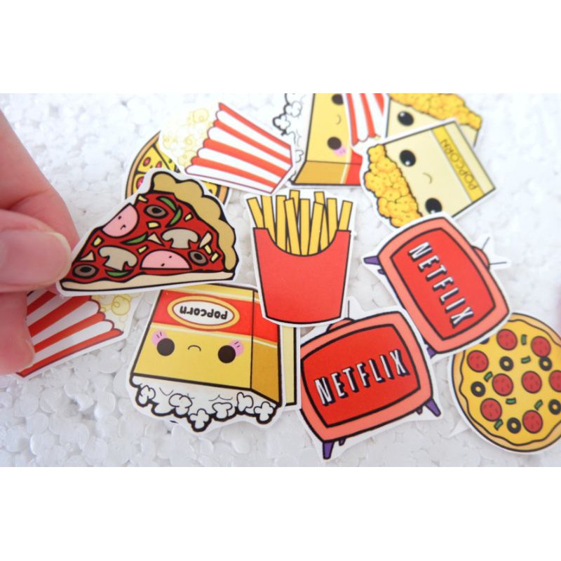 STICKER AESTHETIC ECER 1 BIJIAN / STIKER ESTETIK / STIKER TUMBLR / STIKER LUCU MURAH MAKANAN MINUMAN-3