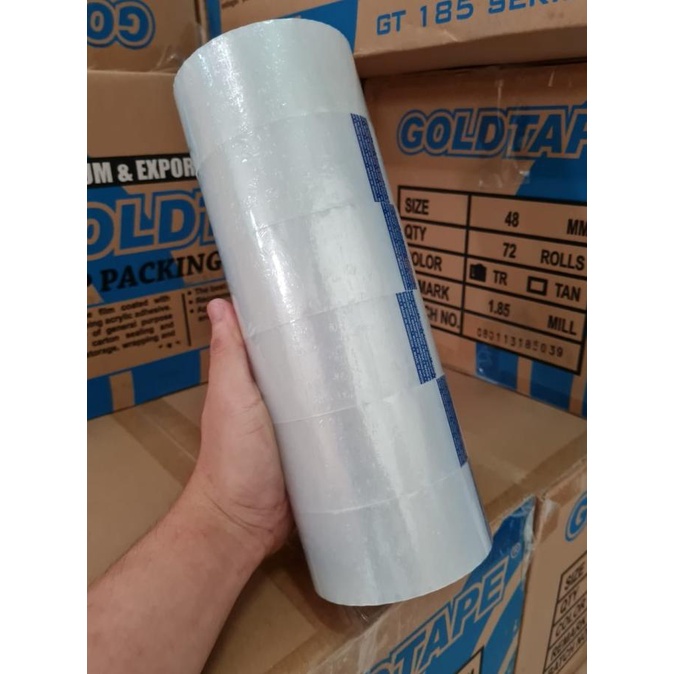 

OPP / Lakban Gold Tape Biru 48mm / 1 Box