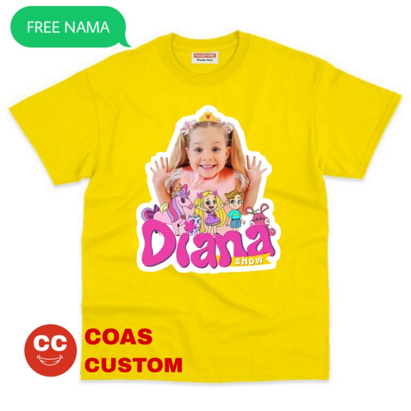 BAJU KAOS ANAK LOVE DIANA YOUTUBE KIDS