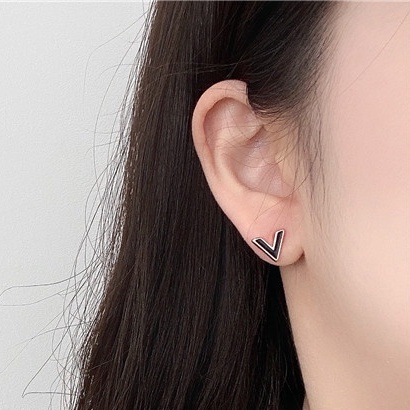 Anting Tusuk Sterling Silver 925 Bentuk Beruang Hitam Untuk Wanita