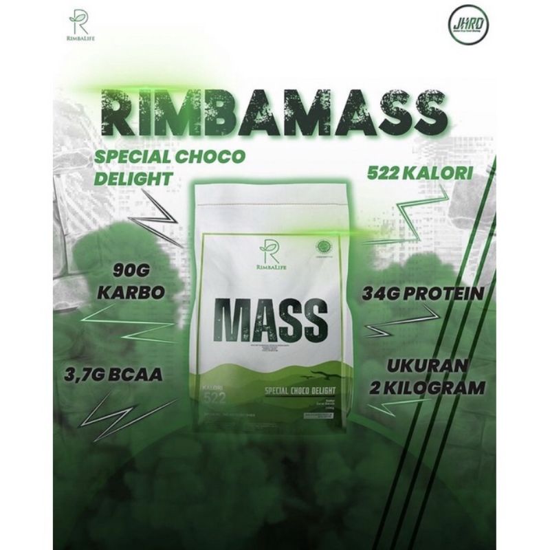 Rimbalife Rimba Mass 900gram 2lbs 2kg 4.4lbs Gainer RimbaMass Penambah Berat Badan Bulking