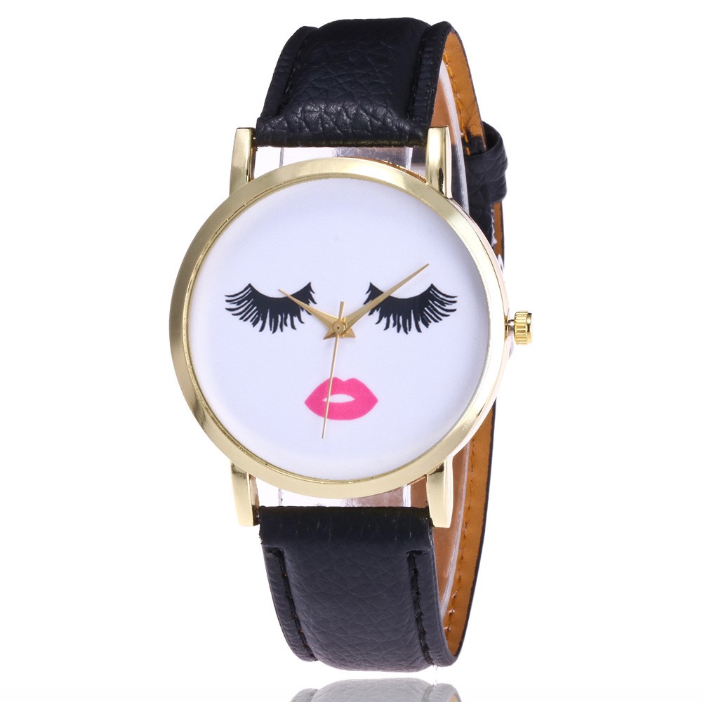 jam tangan eyelash pattern female watch (1J1) JWA023