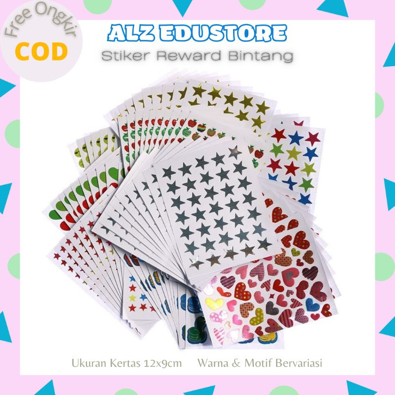

ALZ Stiker Reward Bintang Mainan Sensory Edukasi Anak Sticker