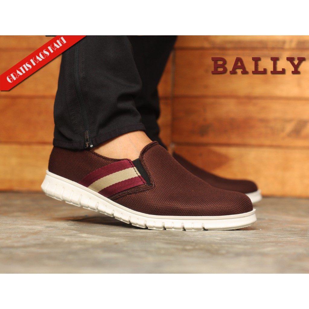 SEPATU PRIA SLOP NYAMAN BY BALLY BNIB BEST SELLER GAN CEK