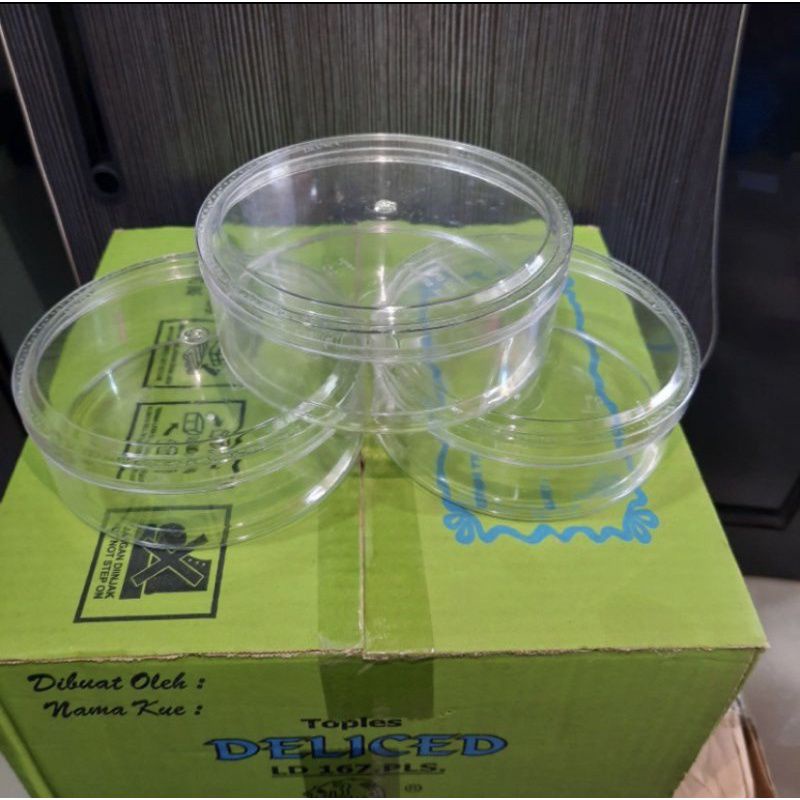 Toples kue kering / Toples mika / Toples bulet /Toples kue kering Deliced 250 gram isi 12 pcs