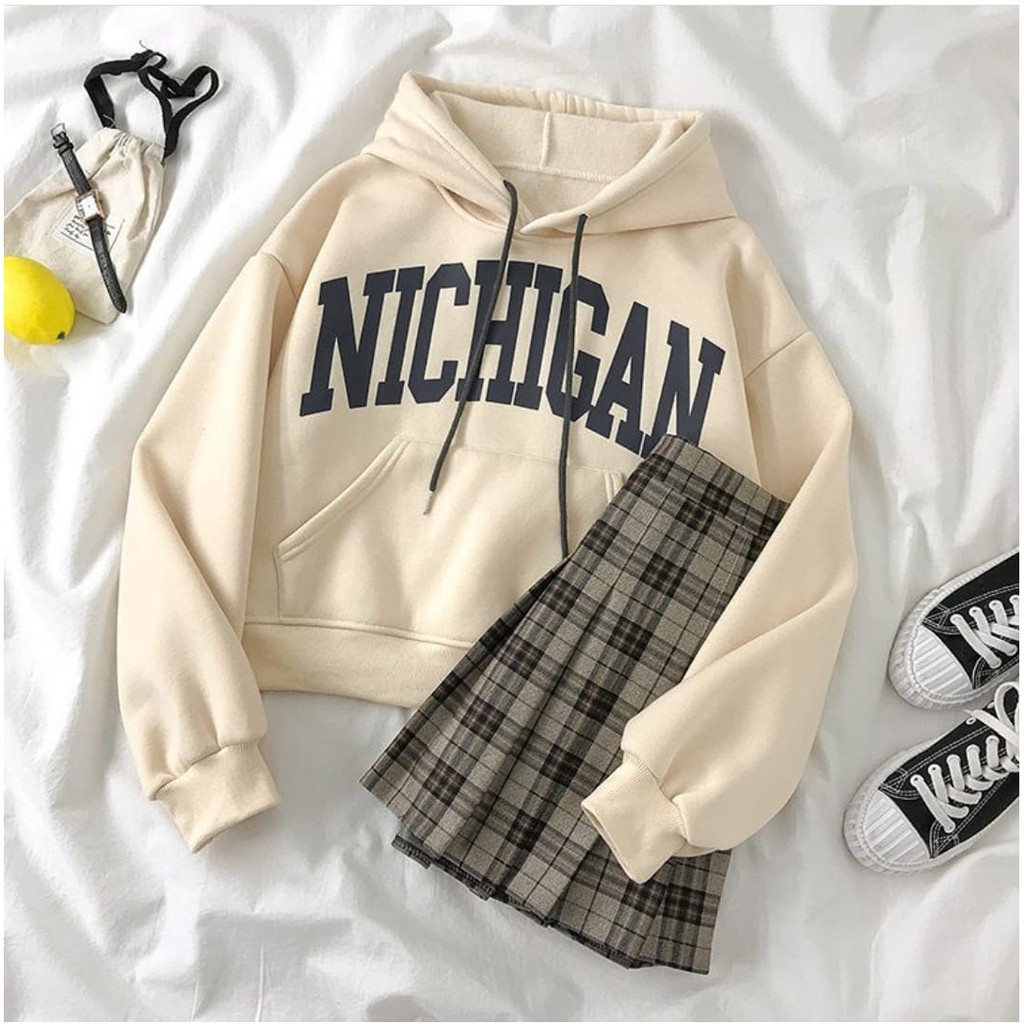 SWEATER HOODIE WANITA / NICHIGAN HOODIE OVERSIZE SWEATER / SWEATER WANITA TERBARU