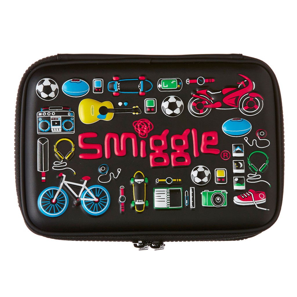 

Smiggle Pencilcase Hardtop Double Up Funk Ball Original