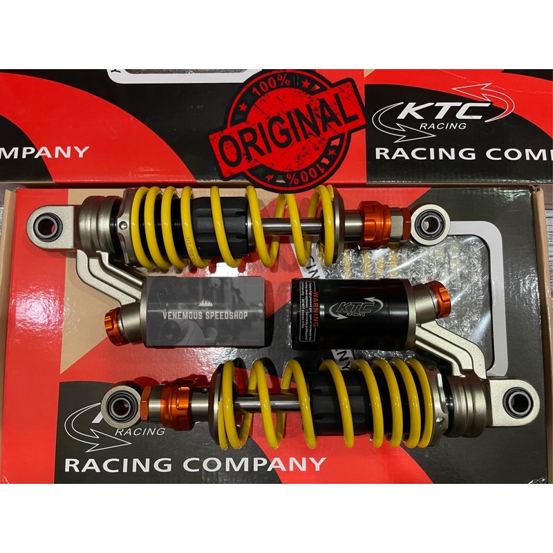 Shockbreaker Shock KTC Racing Extreme Bebek Ukuran 280MM - Kuning