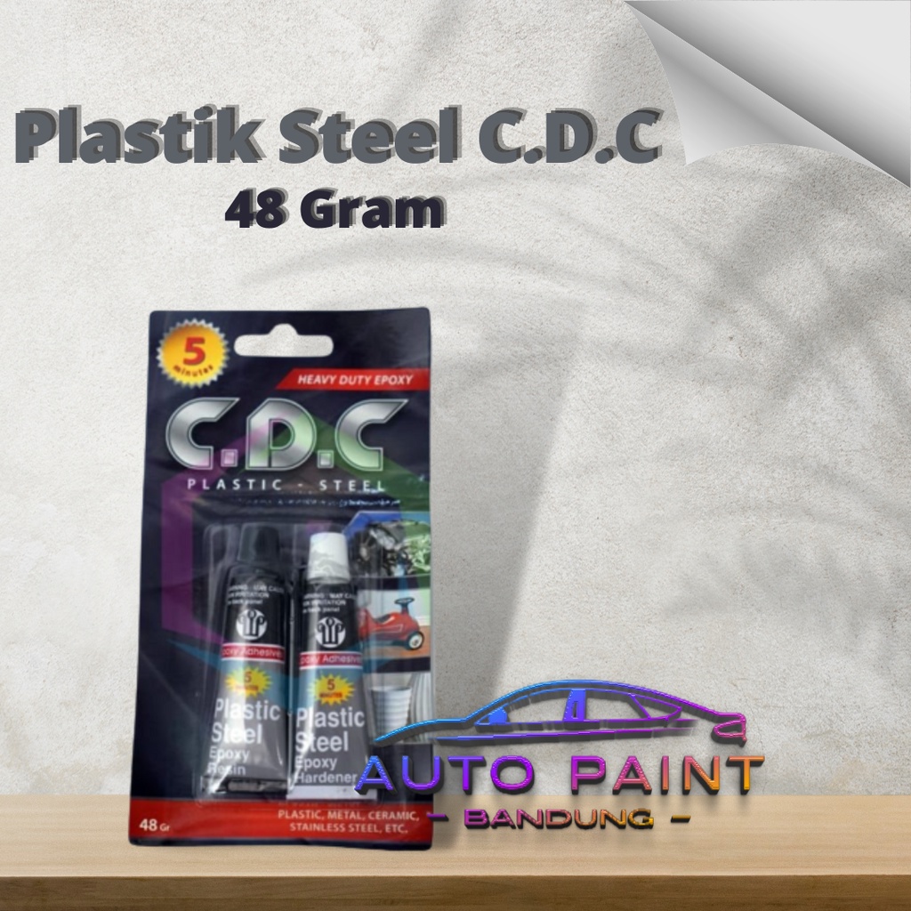 

LEM Plastik Steel CDC Plastic Steel Lem Epoxy 2 Komponen lem besi