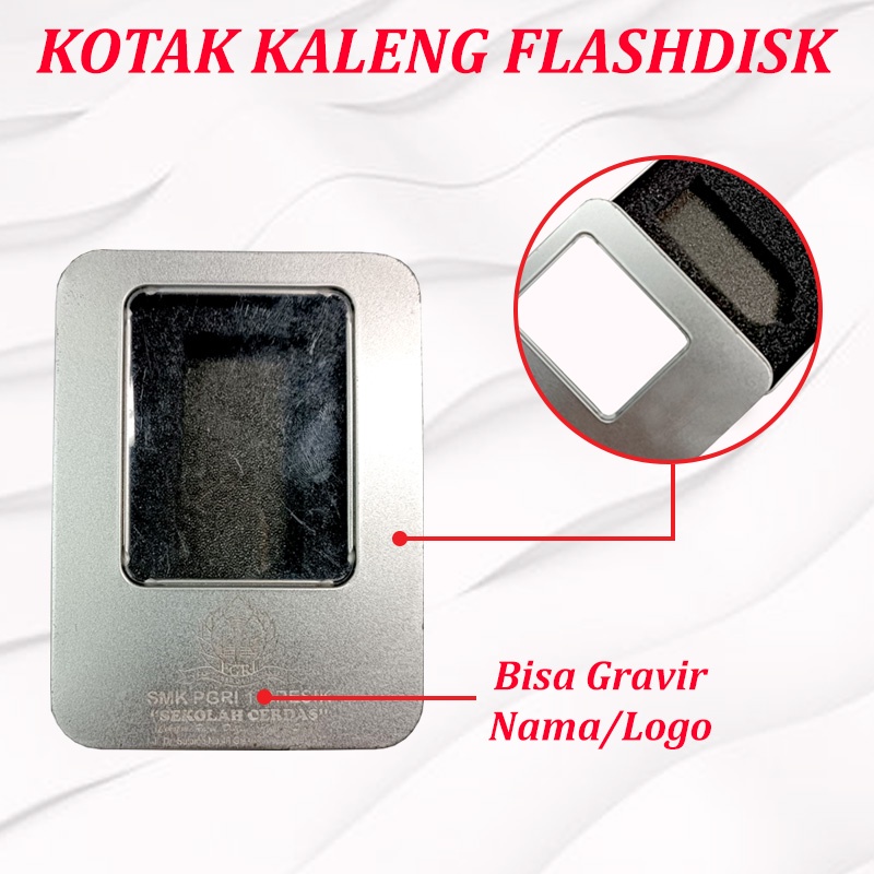 Kotak Kaleng Box Flashdisk USB Universal