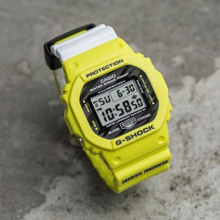 Casio Watch Tokyo Olympics Cooperation Bright Yellow Trendy Waterproof Sports Watch DW-5600TGA-9PR