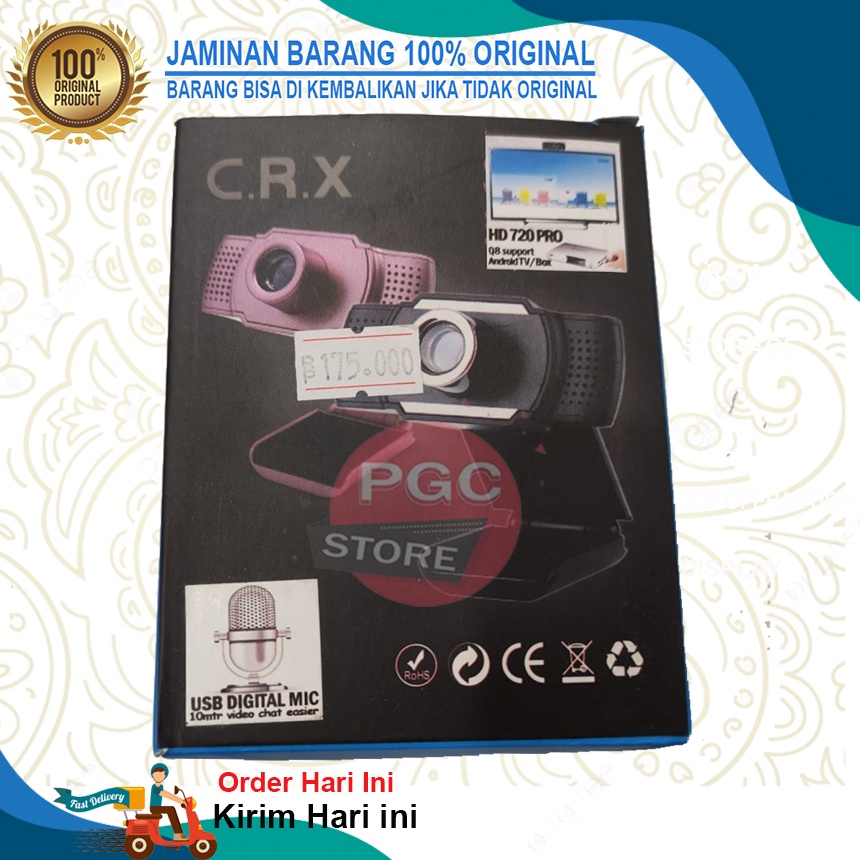 WEBCAM CRX Q8 HD720PRO GARANSI 6 BULAN TERMURAH