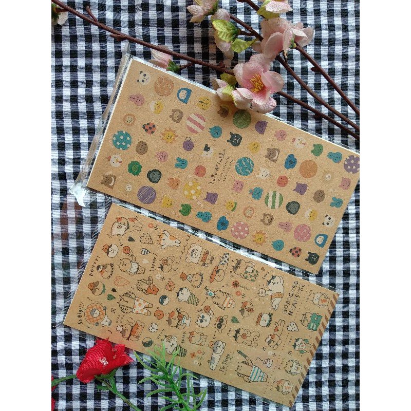 

STICKER DECO HIAS JURNAL BROWN SERIES