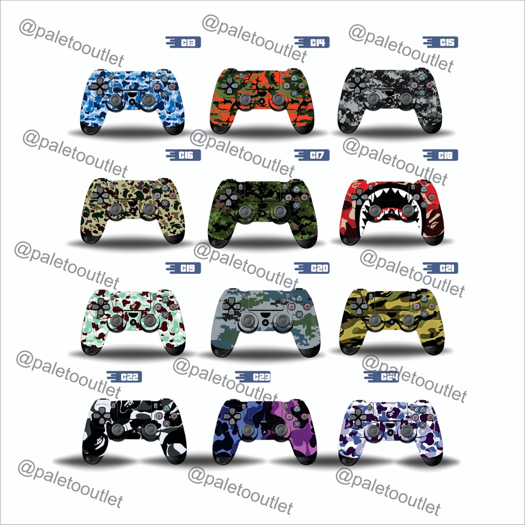 Stiker stik ps4 garskin stik ps4 motif camo