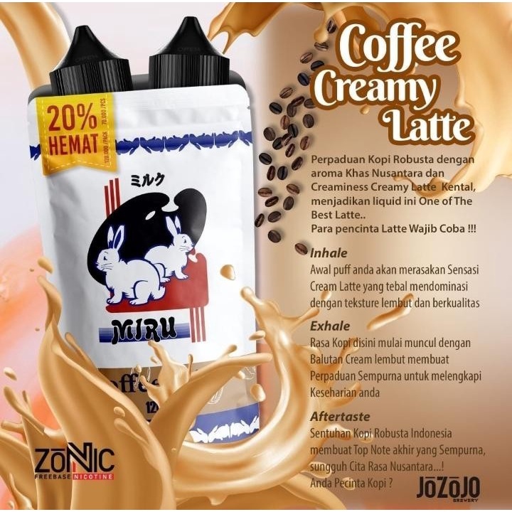 MIRU COFFEE MILK BY JOZOJO 6MG 60ML