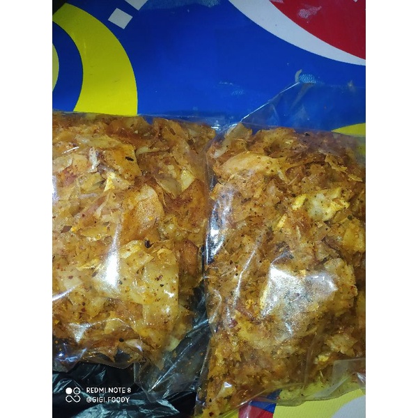 

KRIPSET JADUL 250gr. KERIPIK SINGKONG PEDAS RASA JADUL