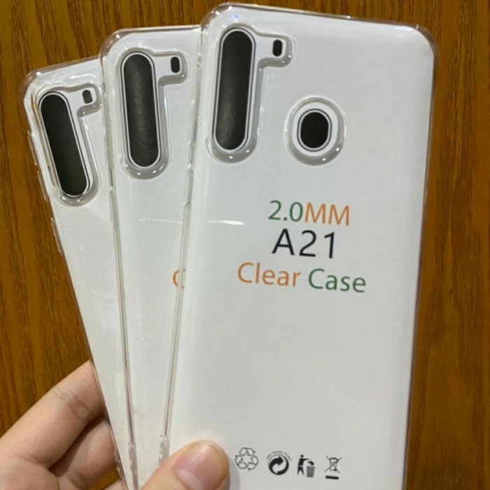 0RI Softcase Clear Case Sillikon Kondom Case Bening Casing Samsung A21