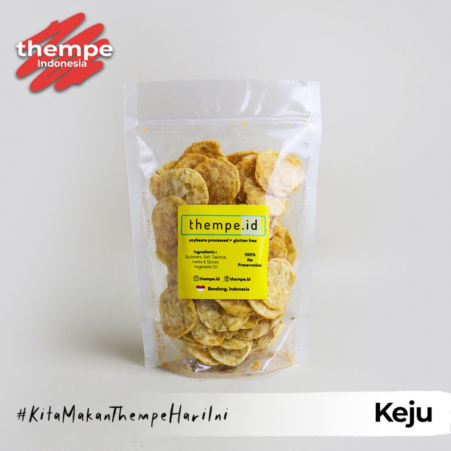 

Keripik Tempe Thempe.id - Rasa Keju | 80gr