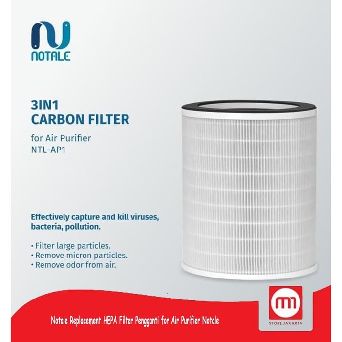 Notale Replacement HEPA Filter Pengganti for Air Purifier Notale - HEPA 13