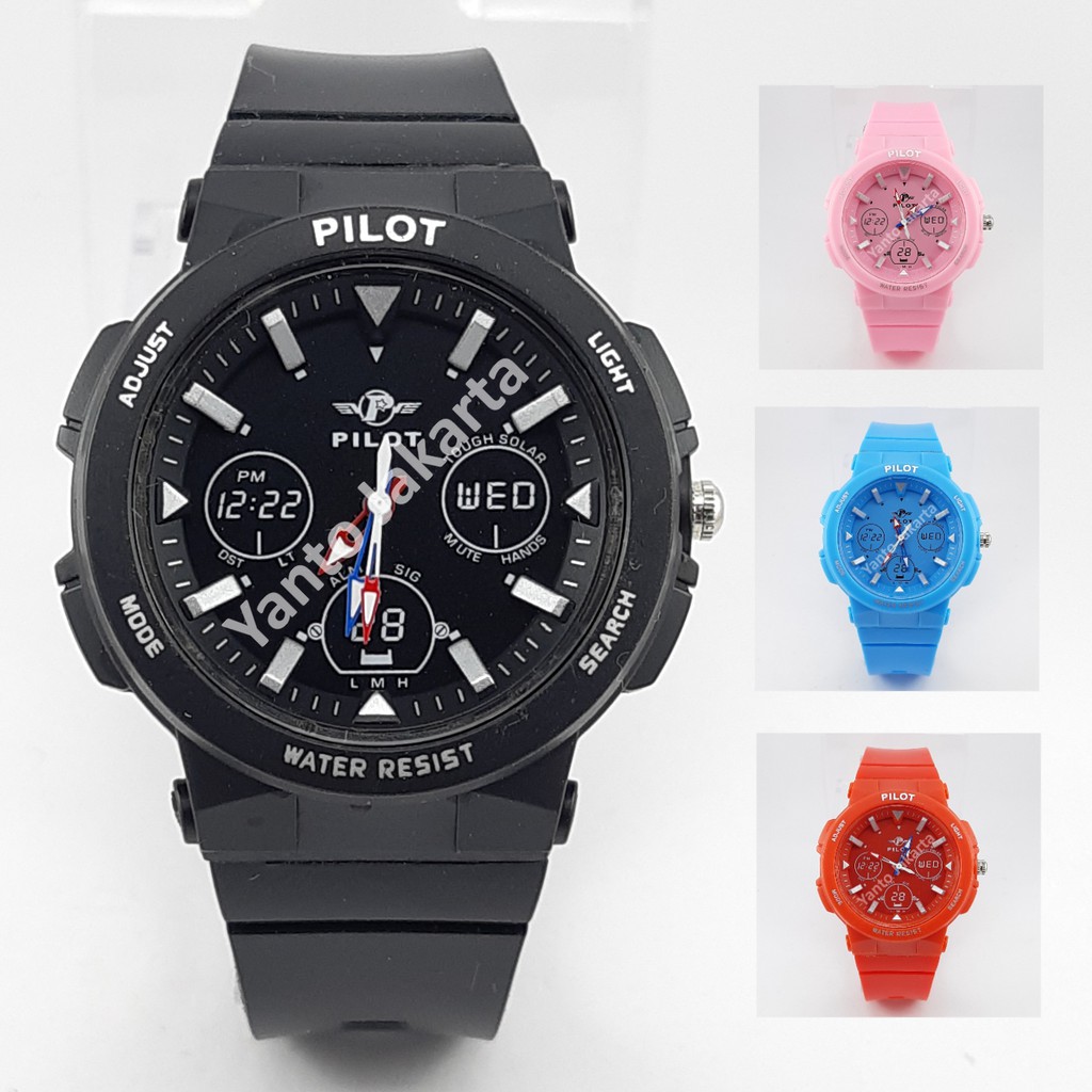 PILOT JAM TANGAN SPORT WANITA ANTI AIR JT1351 GROSIR MURAH