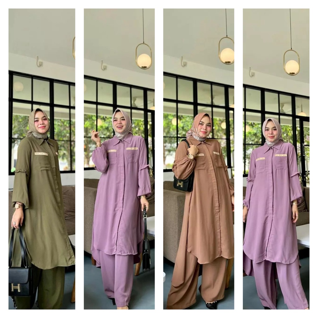 Kanaya Set / Setelan Wanita / Setelan Rayon / Setelan Wanita Kekinian / Set / Setelan / Setcel Rayon / Setcel Wanita / Setcel Tunik / Setcel Jumbo / Setelan Jumbo / Setelan Wanita Jumbo / Setelan Jumbo ld 120 / Setelan Jumbo Murah