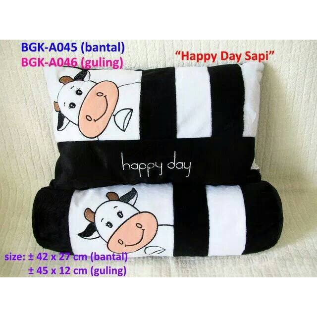 Moms ada Boneka bantal guling anak set karakter sapi helokitty Frozen Keropi the pooh Doraemon