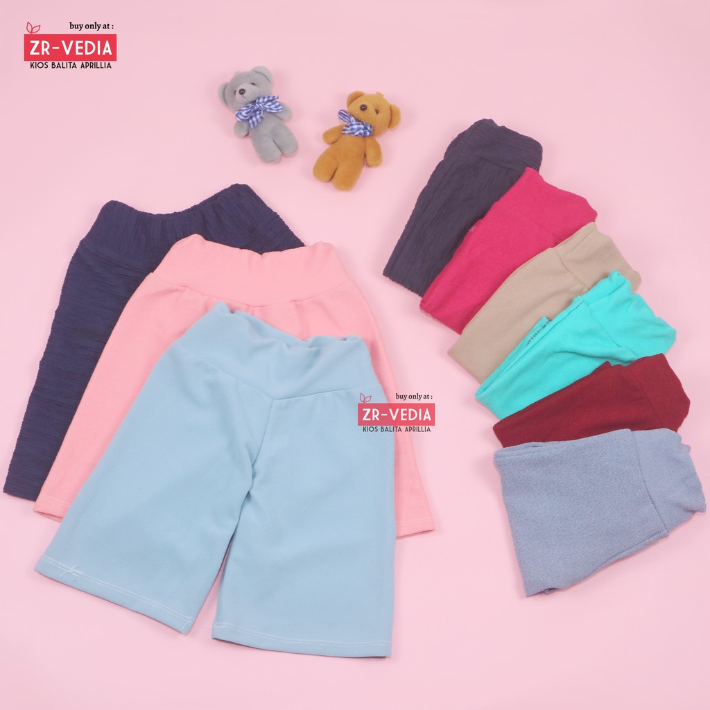 Kulot Polos uk 1-2 Tahun / Celana 3per4 Anak Perempuan Skirt Pendek Pants Kulot Bawahan Polos Murah