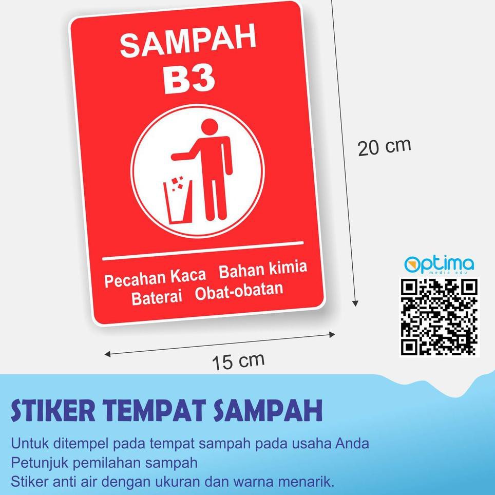 Laris Stiker Sampah Organik Anorganik B3 Shopee Indonesia