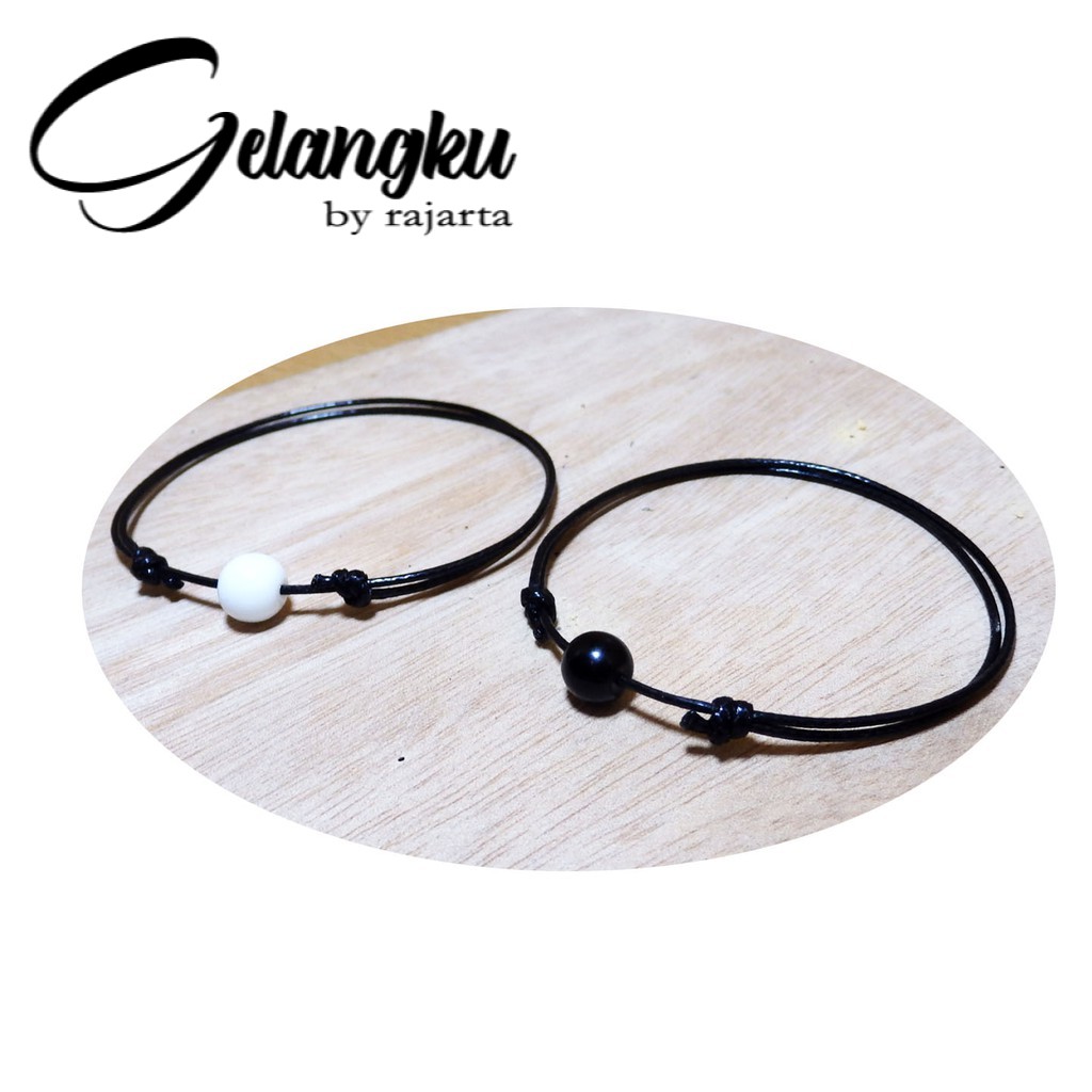 Gelang Handmade Rajarta Pria Wanita Pasangan Yin Yang