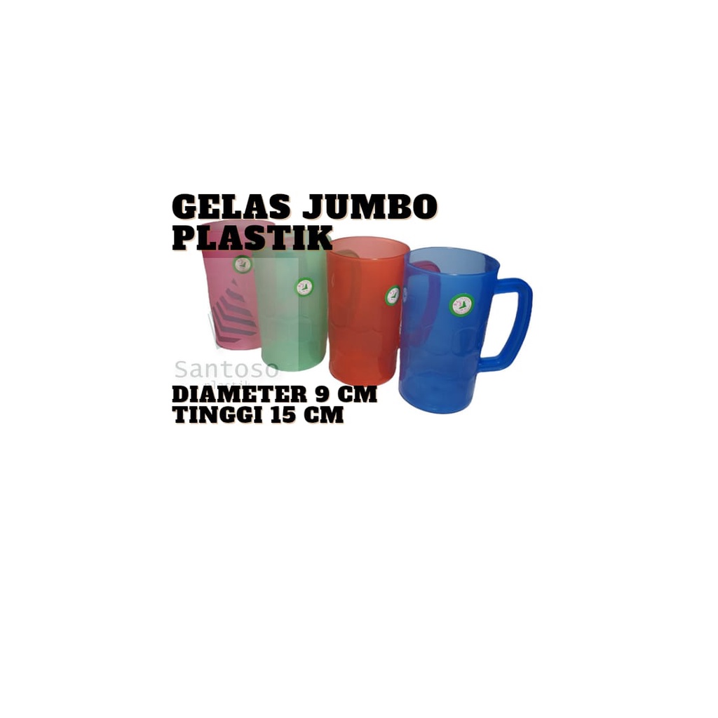 Gelas Jumbo / Gelas Kopyor Plastik