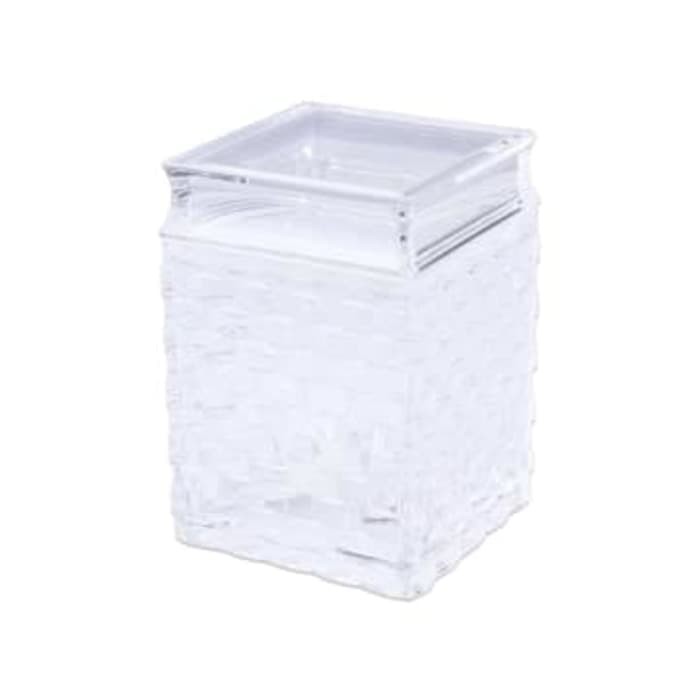 KRISHOME TOPLES PERSEGI 10X10X12 CM   TRANSPARAN