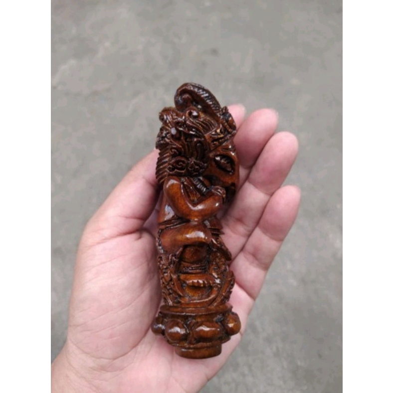 Handle Keris Deder Keris Ukiran Bali Alusan Plituran