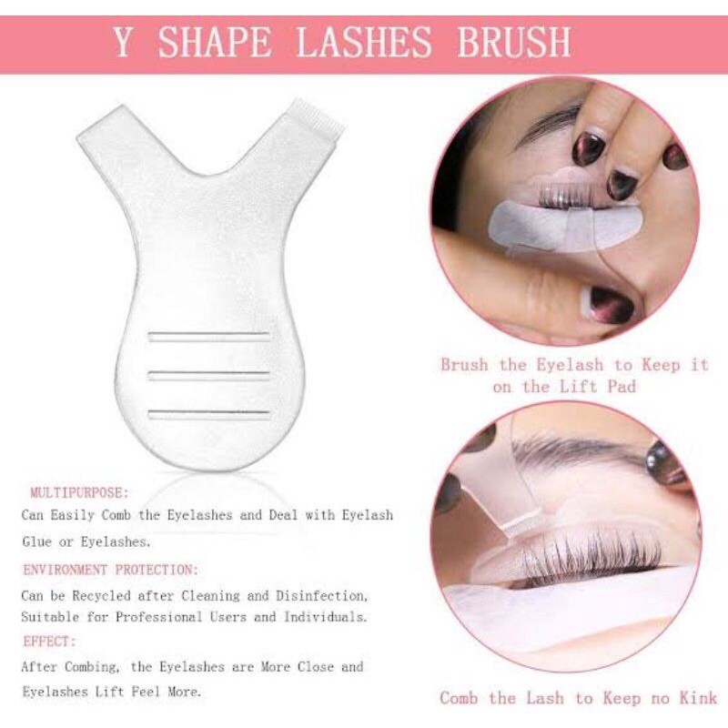 Spatula Lash lift Silicone Keriting Bulumata for Y Shape / Silikon lash lift y shape for treatment