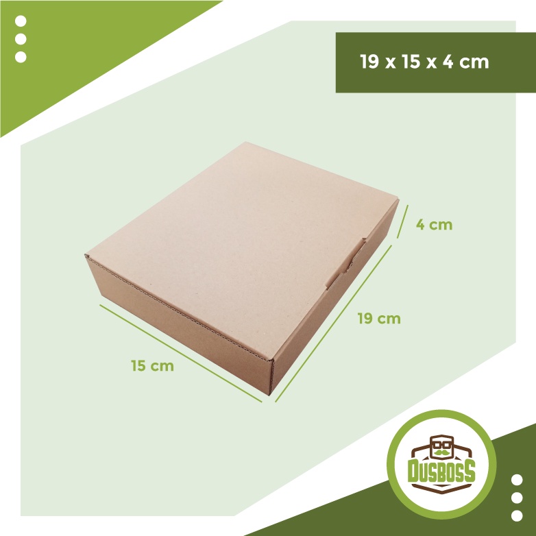 

Kardus 19 x 15 x 4 cm....Die Cut kotak aksesoris-dll model box pizza