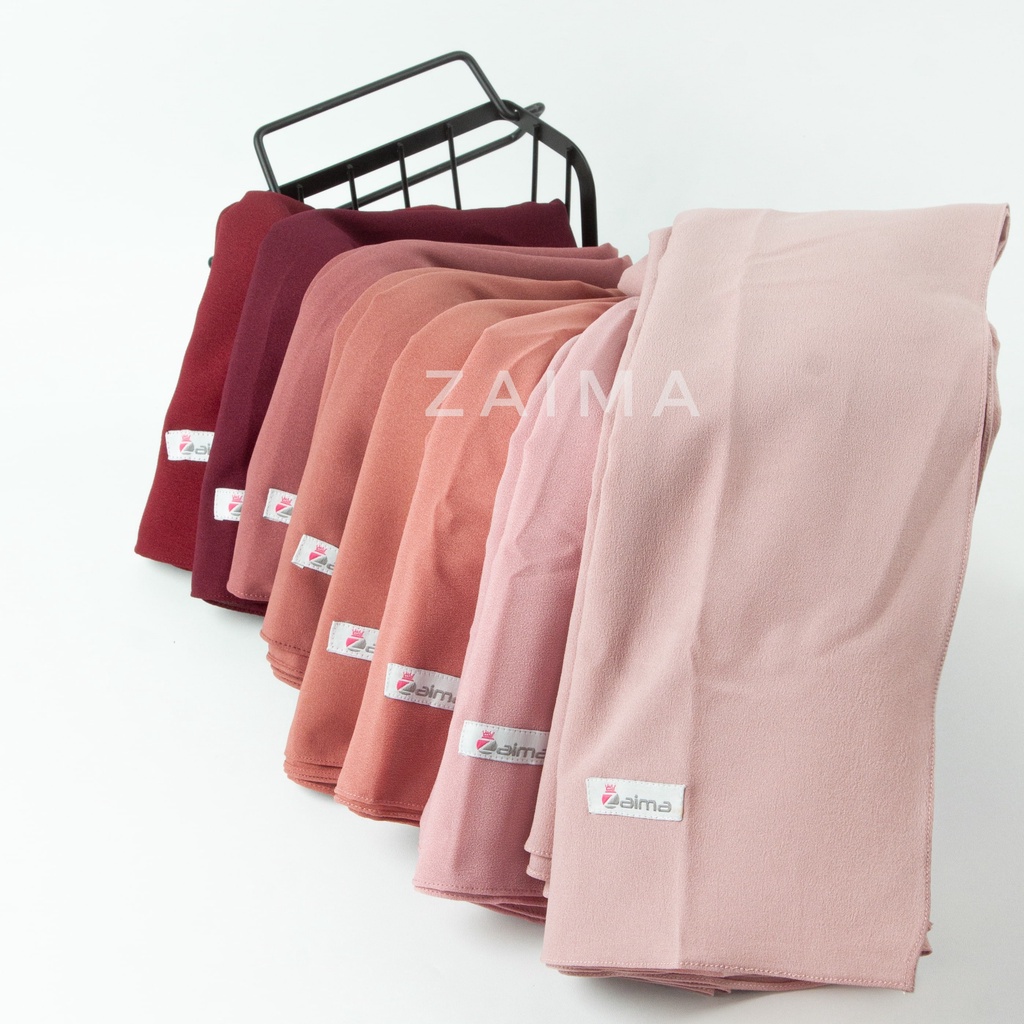 Pashmina Jumbo 220 x 120 cm Diamond Crepe Lebar Syari'i Tebal-TULIS WARNA