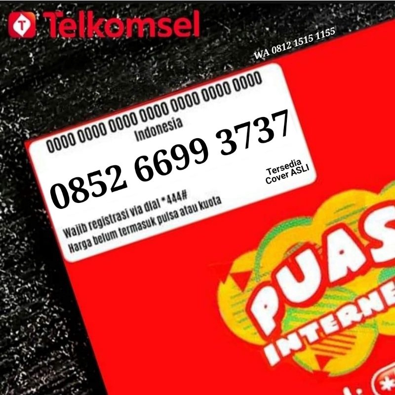 Nomor Cantik Perdana kartu AS internet sakti nelpon sakti 6699 3737