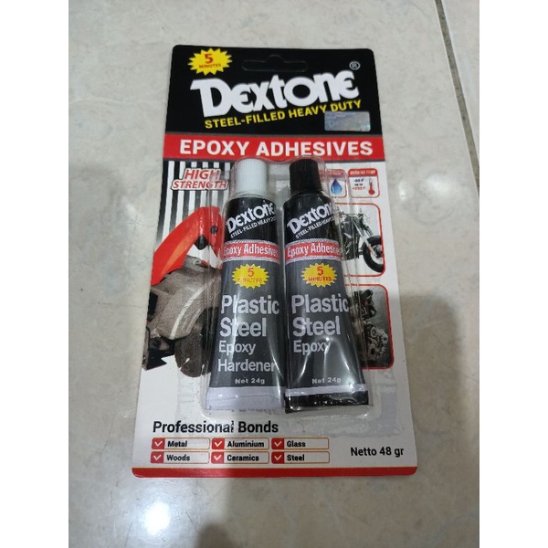 

LEM BESI DEXTONE 24 GRAM X 24 GRAM LEM DEXTONE 5 MENIT 1 SET LEM BESI CAMPUR