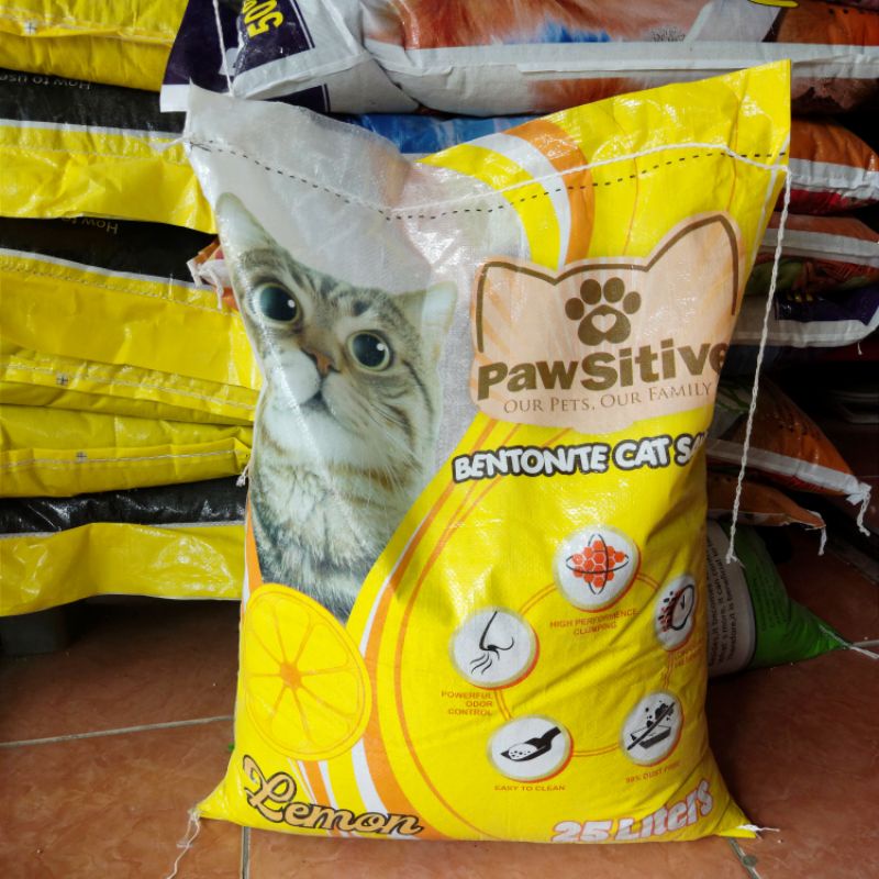 Pasir Pawsitive 25 liter - Pasir Kucing Gumpal Wangi