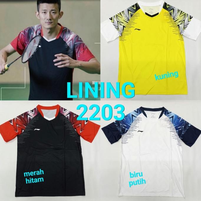 Baju kaos olahraga Lining L 2203 badminton bulutangkis