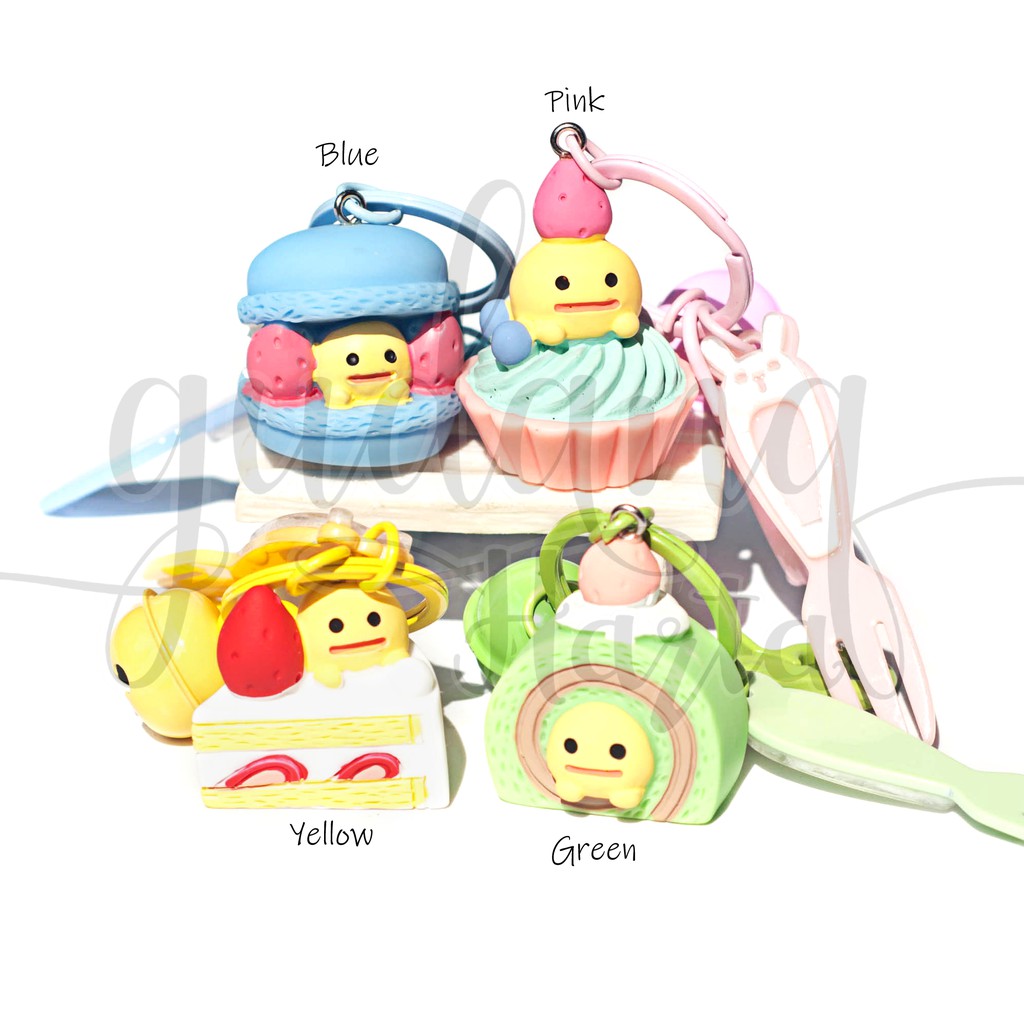 Gantungan Kunci Yellow Dessert Lucu Keychain Makanan Ringan GH 302294